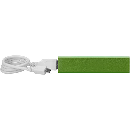Powerbank WS101B 2200/2600 MAh , grün, Aluminium, 9,40cm x 2,20cm x 2,10cm (Länge x Höhe x Breite), Bild 8