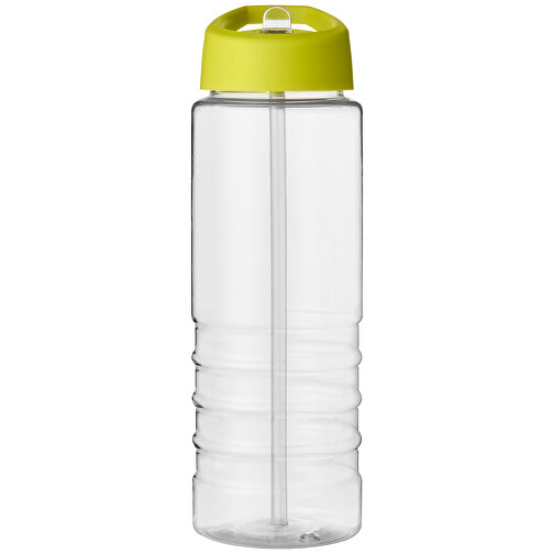 H2O Active® Treble 750 Ml Sportflasche Mit Ausgussdeckel , transparent / limone, PET Kunststoff, 72% PP Kunststoff, 17% SAN Kunststoff, 11% PE Kunststoff, 22,80cm (Höhe), Bild 4