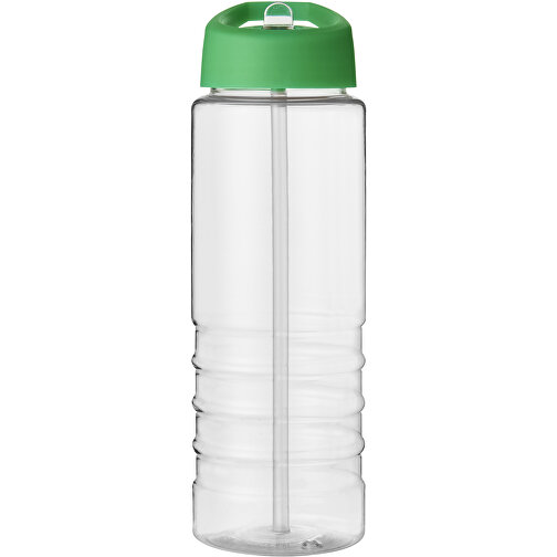 H2O Active® Treble 750 Ml Sportflasche Mit Ausgussdeckel , transparent / grün, PET Kunststoff, 72% PP Kunststoff, 17% SAN Kunststoff, 11% PE Kunststoff, 22,80cm (Höhe), Bild 3