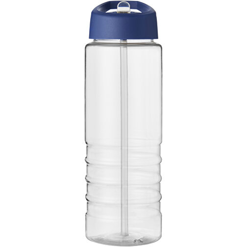 H2O Active® Treble 750 Ml Sportflasche Mit Ausgussdeckel , transparent / blau, PET Kunststoff, 72% PP Kunststoff, 17% SAN Kunststoff, 11% PE Kunststoff, 22,80cm (Höhe), Bild 3