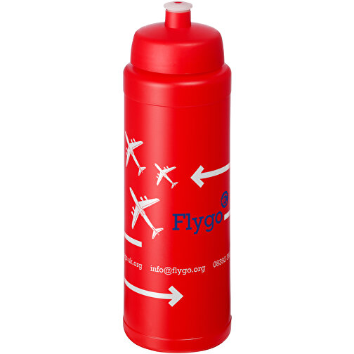 Baseline® Plus 750 Ml Flasche Mit Sportdeckel , rot, HDPE Kunststoff, PP Kunststoff, 23,60cm (Höhe), Bild 2