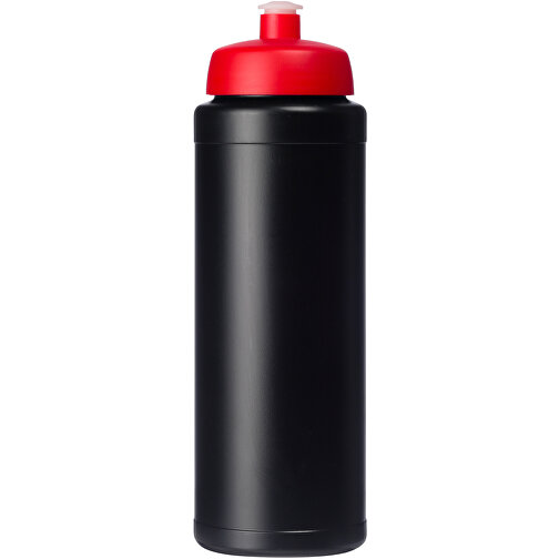 Baseline® Plus 750 Ml Flasche Mit Sportdeckel , schwarz / rot, HDPE Kunststoff, PP Kunststoff, 23,60cm (Höhe), Bild 1