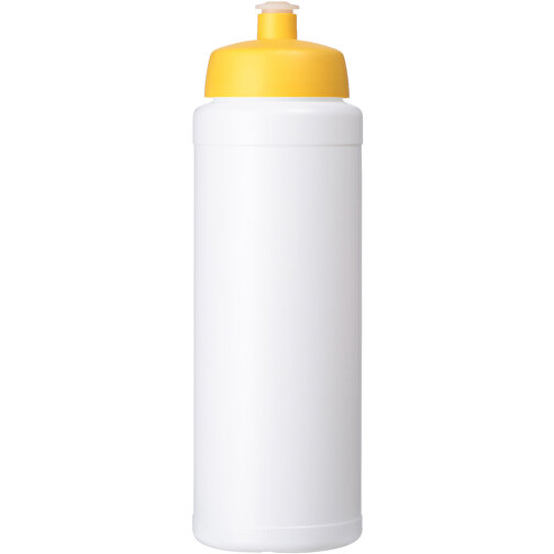 Baseline® Plus 750 Ml Flasche Mit Sportdeckel , weiss / gelb, HDPE Kunststoff, PP Kunststoff, 23,60cm (Höhe), Bild 3