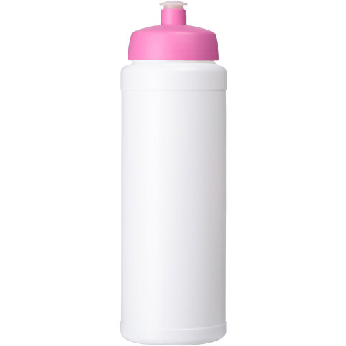 Baseline® Plus 750 Ml Flasche Mit Sportdeckel , weiß / rosa, HDPE Kunststoff, PP Kunststoff, 23,60cm (Höhe), Bild 3
