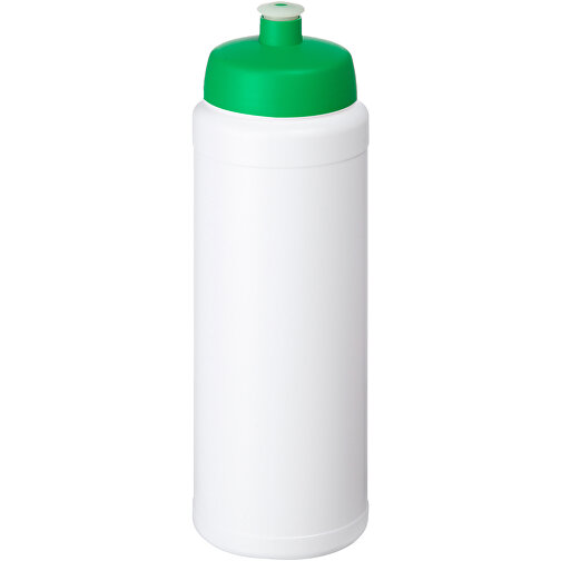Baseline® Plus 750 Ml Flasche Mit Sportdeckel , weiß / grün, HDPE Kunststoff, PP Kunststoff, 23,60cm (Höhe), Bild 1