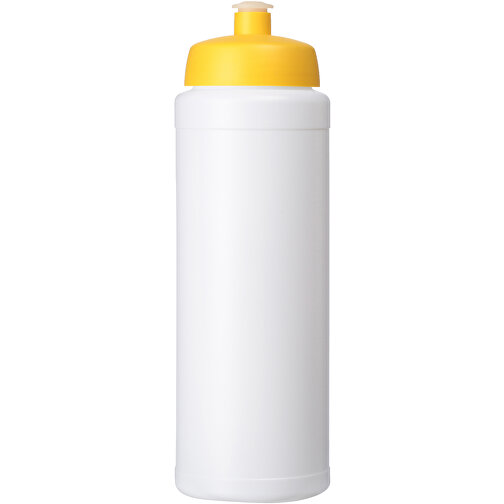 Baseline® Plus Grip 750 Ml Sportflasche Mit Sportdeckel , weiß / gelb, HDPE Kunststoff, PP Kunststoff, 23,60cm (Höhe), Bild 3