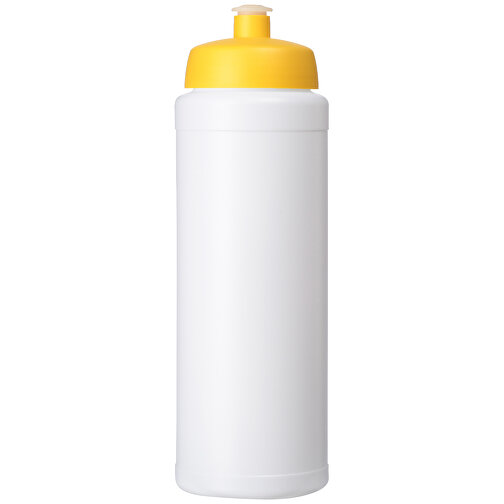Baseline® Plus Grip 750 Ml Sportflasche Mit Sportdeckel , weiß / gelb, HDPE Kunststoff, PP Kunststoff, 23,60cm (Höhe), Bild 4