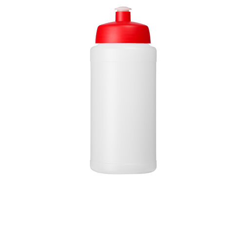 Baseline® Plus 500 Ml Flasche Mit Sportdeckel , transparent / rot, HDPE Kunststoff, PP Kunststoff, 18,50cm (Höhe), Bild 4