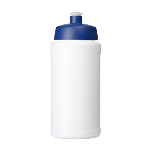 Baseline® Plus 500 Ml Flasche Mit Sportdeckel , weiss / blau, HDPE Kunststoff, PP Kunststoff, 18,50cm (Höhe), Bild 4
