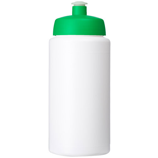 Baseline® Plus Grip 500 Ml Sportflasche Mit Sportdeckel , weiß / grün, HDPE Kunststoff, PP Kunststoff, 18,50cm (Höhe), Bild 4