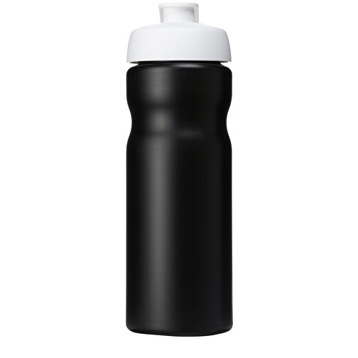 Baseline® Plus 650 Ml Sportflasche Mit Klappdeckel , schwarz / weiß, HDPE Kunststoff, PP Kunststoff, 22,30cm (Höhe), Bild 4