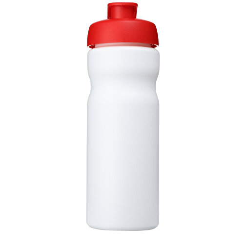 Baseline® Plus 650 Ml Sportflasche Mit Klappdeckel , weiß / rot, HDPE Kunststoff, PP Kunststoff, 22,30cm (Höhe), Bild 4