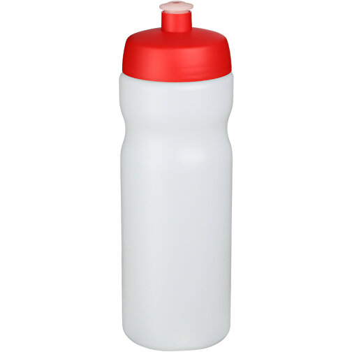 Baseline® Plus 650 Ml Sportflasche , transparent / rot, HDPE Kunststoff, PP Kunststoff, 22,30cm (Höhe), Bild 1