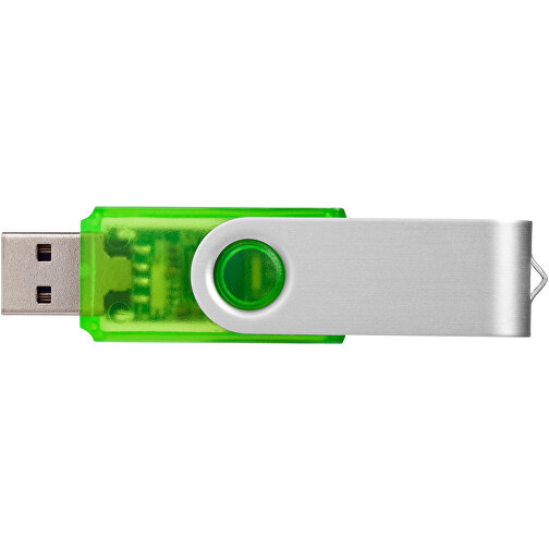 Rotate Transculent USB-Stick , grün MB , 32 GB , Kunststoff, Aluminium MB , 5,80cm x 1,90cm x 1,00cm (Länge x Höhe x Breite), Bild 6