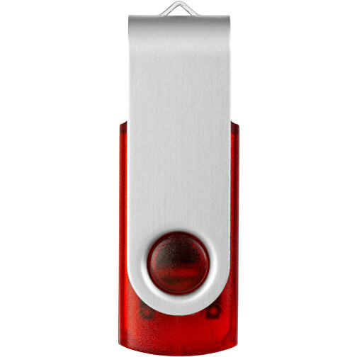 Rotate Transculent USB-Stick , rot MB , 8 GB , Kunststoff, Aluminium MB , 5,80cm x 1,90cm x 1,00cm (Länge x Höhe x Breite), Bild 4
