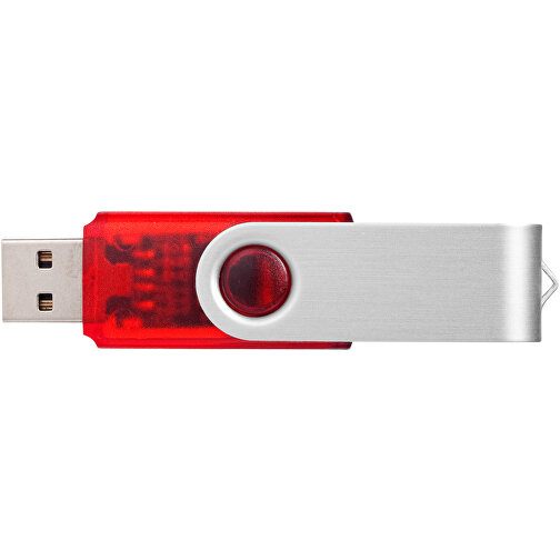 Rotate Transculent USB-Stick , rot MB , 4 GB , Kunststoff, Aluminium MB , 5,80cm x 1,90cm x 1,00cm (Länge x Höhe x Breite), Bild 6