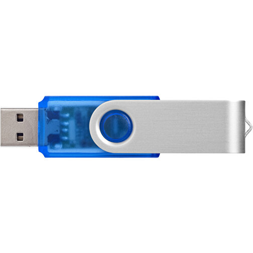 Rotate Transculent USB-Stick , blau MB , 16 GB , Kunststoff, Aluminium MB , 5,80cm x 1,90cm x 1,00cm (Länge x Höhe x Breite), Bild 3