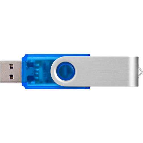 Rotate Transculent USB-Stick , blau MB , 8 GB , Kunststoff, Aluminium MB , 5,80cm x 1,90cm x 1,00cm (Länge x Höhe x Breite), Bild 6