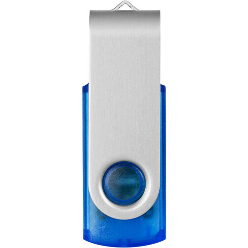 Rotate Transculent USB-Stick , blau MB , 4 GB , Kunststoff, Aluminium MB , 5,80cm x 1,90cm x 1,00cm (Länge x Höhe x Breite), Bild 4