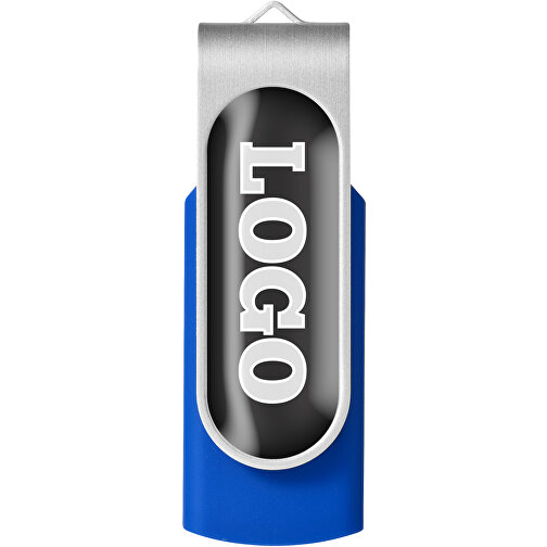 Rotate Doming USB-Stick , royalblau MB , 1 GB , Kunststoff, Aluminium MB , 5,80cm x 1,90cm x 1,00cm (Länge x Höhe x Breite), Bild 5
