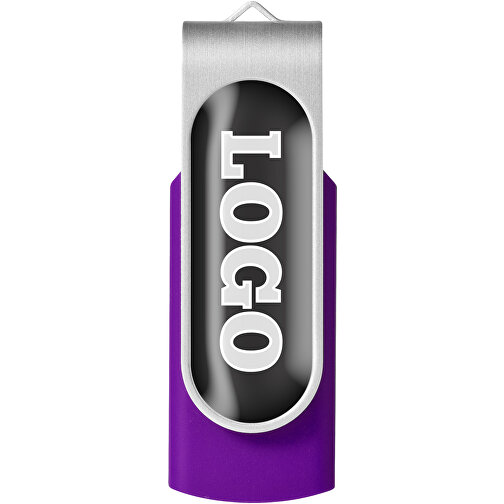 Rotate Doming USB-Stick , lila MB , 8 GB , Kunststoff, Aluminium MB , 5,80cm x 1,90cm x 1,00cm (Länge x Höhe x Breite), Bild 5