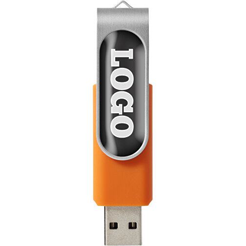 Rotate Doming USB-Stick , orange MB , 32 GB , Kunststoff, Aluminium MB , 5,80cm x 1,90cm x 1,00cm (Länge x Höhe x Breite), Bild 3