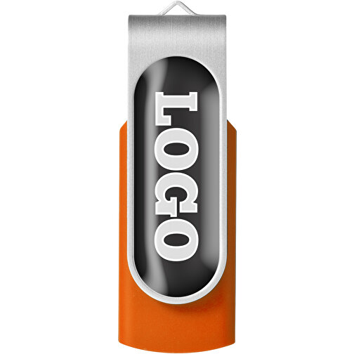 Rotate Doming USB-Stick , orange MB , 1 GB , Kunststoff, Aluminium MB , 5,80cm x 1,90cm x 1,00cm (Länge x Höhe x Breite), Bild 5