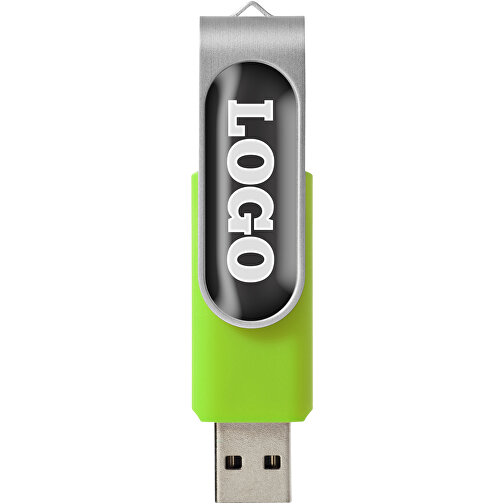 Rotate Doming USB-Stick , limone MB , 8 GB , Kunststoff, Aluminium MB , 5,80cm x 1,90cm x 1,00cm (Länge x Höhe x Breite), Bild 3