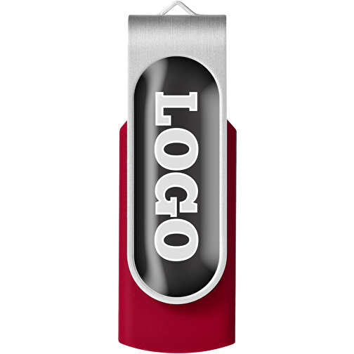 Rotate Doming USB-Stick , rot MB , 2 GB , Kunststoff, Aluminium MB , 5,80cm x 1,90cm x 1,00cm (Länge x Höhe x Breite), Bild 4