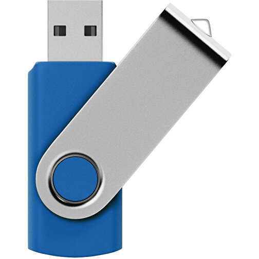 Rotate USB-Stick , royalblau MB , 32 GB , Kunststoff, Aluminium MB , 5,80cm x 1,90cm x 1,00cm (Länge x Höhe x Breite), Bild 1