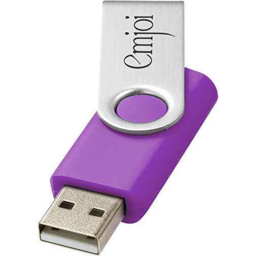 Rotate USB-Stick , lila MB , 1 GB , Kunststoff, Aluminium MB , 5,80cm x 1,90cm x 1,00cm (Länge x Höhe x Breite), Bild 2