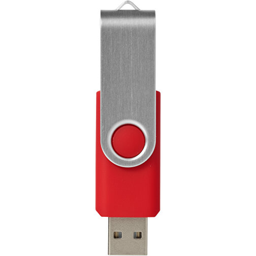 Rotate USB-Stick , mittelrot MB , 2 GB , Kunststoff, Aluminium MB , 5,80cm x 1,90cm x 1,00cm (Länge x Höhe x Breite), Bild 3