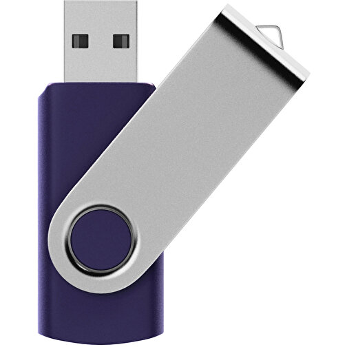 Rotate USB-Stick , blau MB , 8 GB , Kunststoff, Aluminium MB , 5,80cm x 1,90cm x 1,00cm (Länge x Höhe x Breite), Bild 1