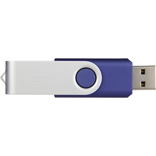 Rotate USB-Stick , blau MB , 2 GB , Kunststoff, Aluminium MB , 5,80cm x 1,90cm x 1,00cm (Länge x Höhe x Breite), Bild 3