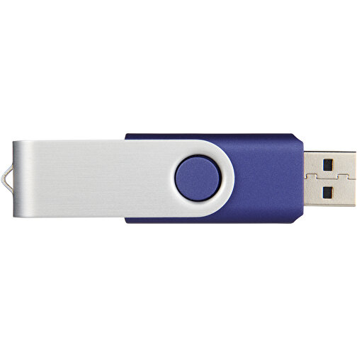 Rotate USB-Stick , blau MB , 1 GB , Kunststoff, Aluminium MB , 5,80cm x 1,90cm x 1,00cm (Länge x Höhe x Breite), Bild 2