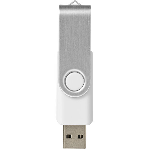 Rotate USB-Stick , weiß MB , 4 GB , Kunststoff, Aluminium MB , 5,80cm x 1,90cm x 1,00cm (Länge x Höhe x Breite), Bild 3