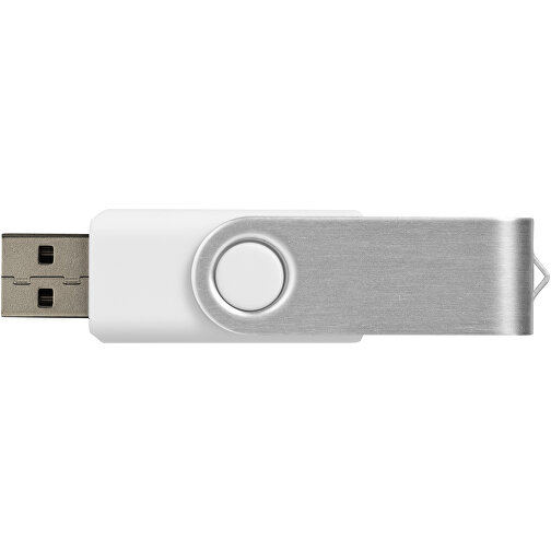 Rotate USB-Stick , weiss MB , 1 GB , Kunststoff, Aluminium MB , 5,80cm x 1,90cm x 1,00cm (Länge x Höhe x Breite), Bild 4