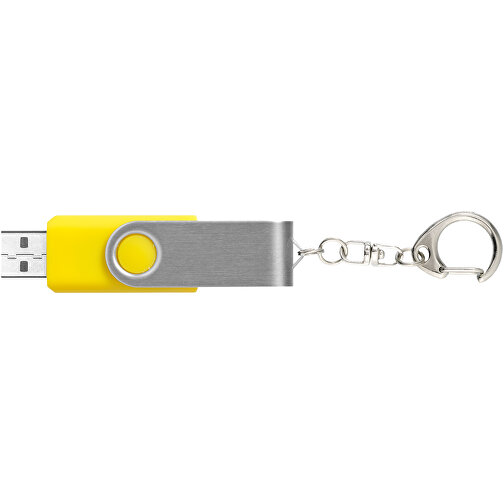 Rotate Mit Schlüsselanhänger USB-Stick , gelb MB , 16 GB , Kunststoff, Aluminium MB , 5,80cm x 1,90cm x 1,00cm (Länge x Höhe x Breite), Bild 5