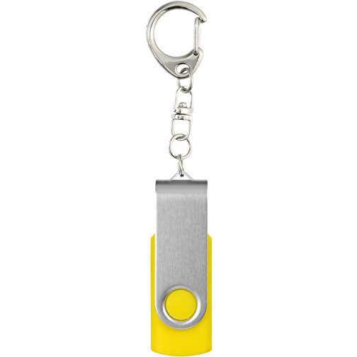 Rotate Mit Schlüsselanhänger USB-Stick , gelb MB , 8 GB , Kunststoff, Aluminium MB , 5,80cm x 1,90cm x 1,00cm (Länge x Höhe x Breite), Bild 4