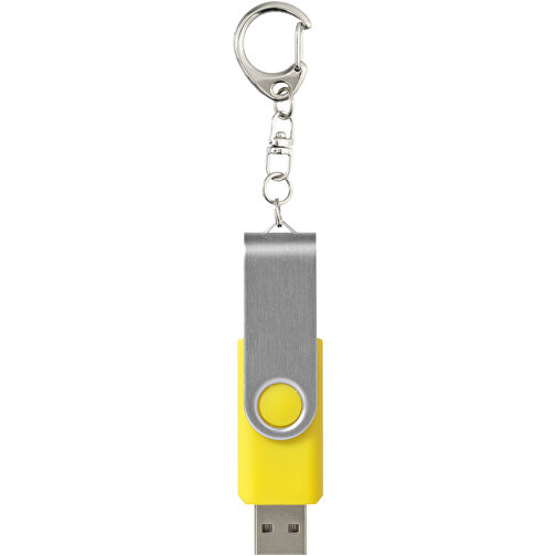 Rotate Mit Schlüsselanhänger USB-Stick , gelb MB , 2 GB , Kunststoff, Aluminium MB , 5,80cm x 1,90cm x 1,00cm (Länge x Höhe x Breite), Bild 3
