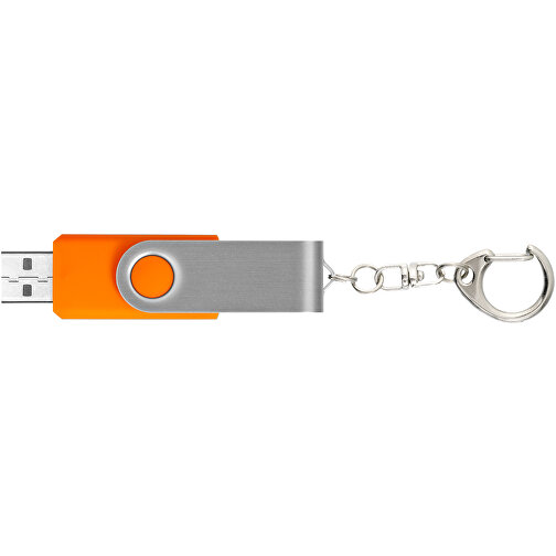 Rotate Mit Schlüsselanhänger USB-Stick , orange MB , 32 GB , Kunststoff, Aluminium MB , 5,80cm x 1,90cm x 1,00cm (Länge x Höhe x Breite), Bild 5