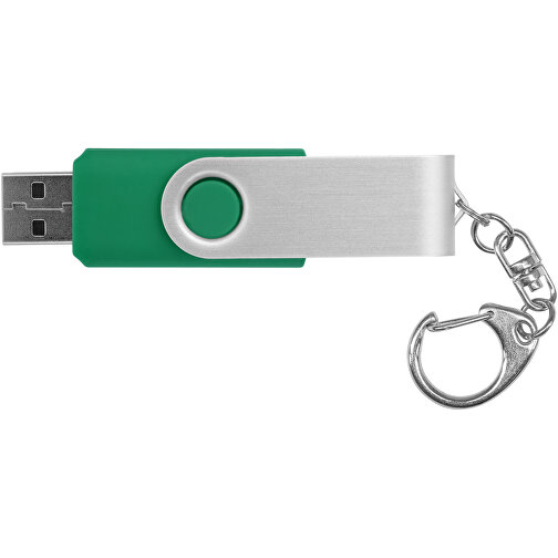 Rotate Mit Schlüsselanhänger USB-Stick , grün MB , 32 GB , Kunststoff, Aluminium MB , 5,80cm x 1,90cm x 1,00cm (Länge x Höhe x Breite), Bild 4