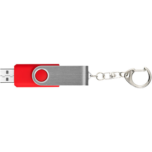 Rotate Mit Schlüsselanhänger USB-Stick , mittelrot MB , 32 GB , Kunststoff, Aluminium MB , 5,80cm x 1,90cm x 1,00cm (Länge x Höhe x Breite), Bild 5