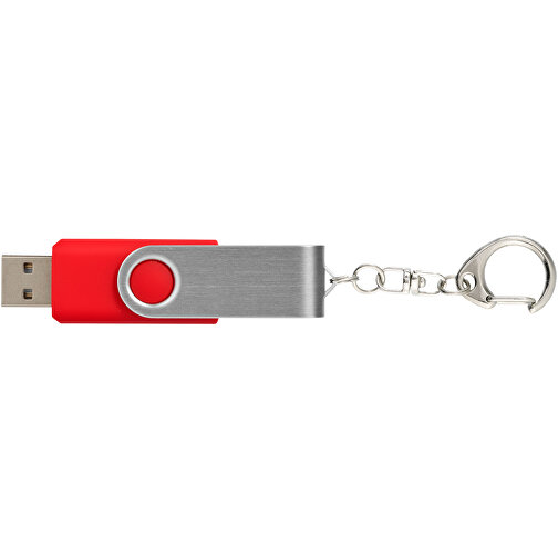 Rotate Mit Schlüsselanhänger USB-Stick , mittelrot MB , 32 GB , Kunststoff, Aluminium MB , 5,80cm x 1,90cm x 1,00cm (Länge x Höhe x Breite), Bild 8