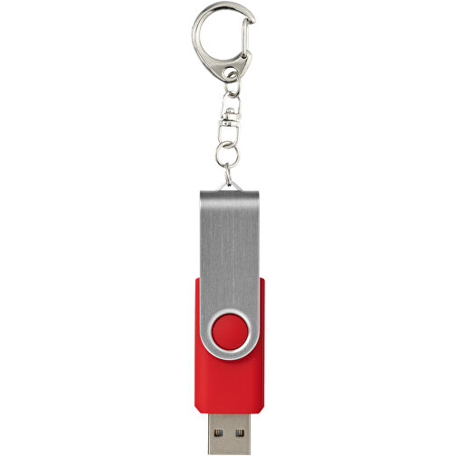 Rotate Mit Schlüsselanhänger USB-Stick , mittelrot MB , 2 GB , Kunststoff, Aluminium MB , 5,80cm x 1,90cm x 1,00cm (Länge x Höhe x Breite), Bild 3