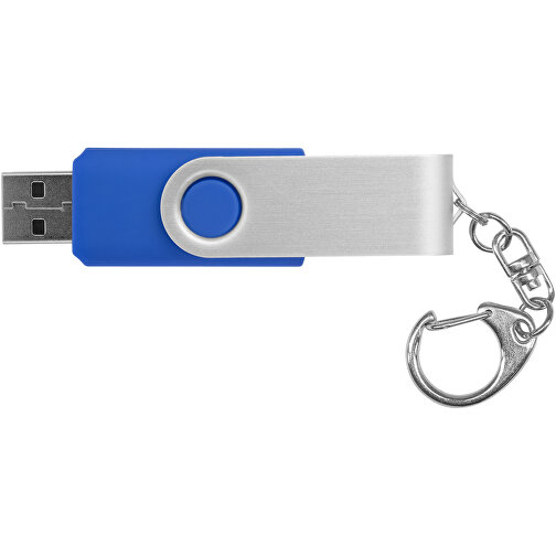 Rotate Mit Schlüsselanhänger USB-Stick , mittelblau MB , 8 GB , Kunststoff, Aluminium MB , 5,80cm x 1,90cm x 1,00cm (Länge x Höhe x Breite), Bild 4