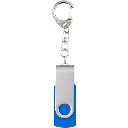 Rotate Mit Schlüsselanhänger USB-Stick , mittelblau MB , 4 GB , Kunststoff, Aluminium MB , 5,80cm x 1,90cm x 1,00cm (Länge x Höhe x Breite), Bild 5
