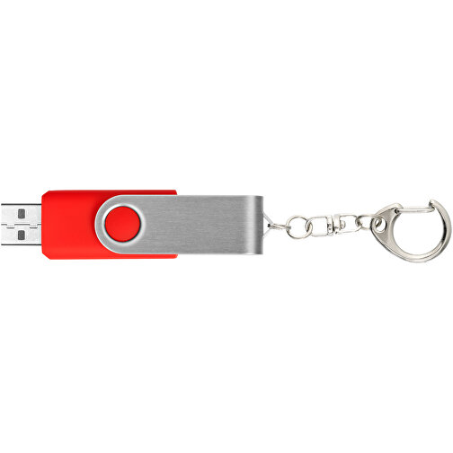 Rotate Mit Schlüsselanhänger USB-Stick , hellrot MB , 32 GB , Kunststoff, Aluminium MB , 5,80cm x 1,90cm x 1,00cm (Länge x Höhe x Breite), Bild 7
