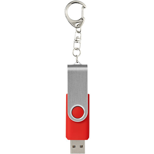 Rotate Mit Schlüsselanhänger USB-Stick , hellrot MB , 16 GB , Kunststoff, Aluminium MB , 5,80cm x 1,90cm x 1,00cm (Länge x Höhe x Breite), Bild 3