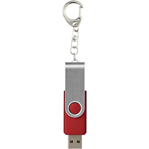 Rotate Mit Schlüsselanhänger USB-Stick , rot MB , 8 GB , Kunststoff, Aluminium MB , 5,80cm x 1,90cm x 1,00cm (Länge x Höhe x Breite), Bild 3